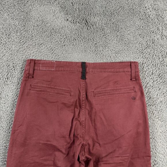 Rag & Bone Pants Mens 30x30 Red Slim Fit Stretch Chinos Preppy Casual - Picture 8 of 15